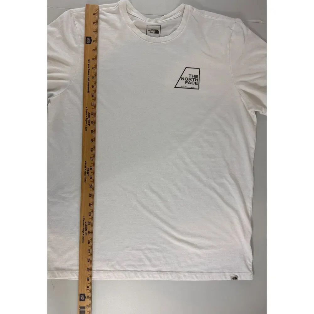 The North Face White Graphic Logo T Shirt Men’s XL Outdoor Casual Tee
